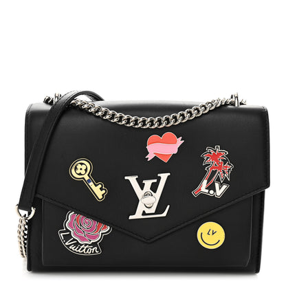 Louis Vuitton Soft Calfskin Pins My Lockme Chain Bag BB Black 1 of 10