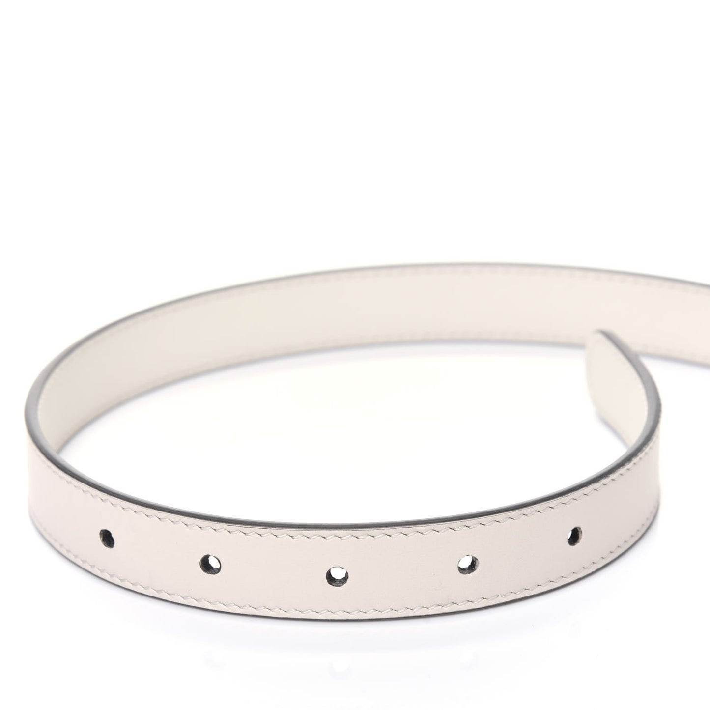 Calfskin Double G 20mm Belt 85 34 Mystic White