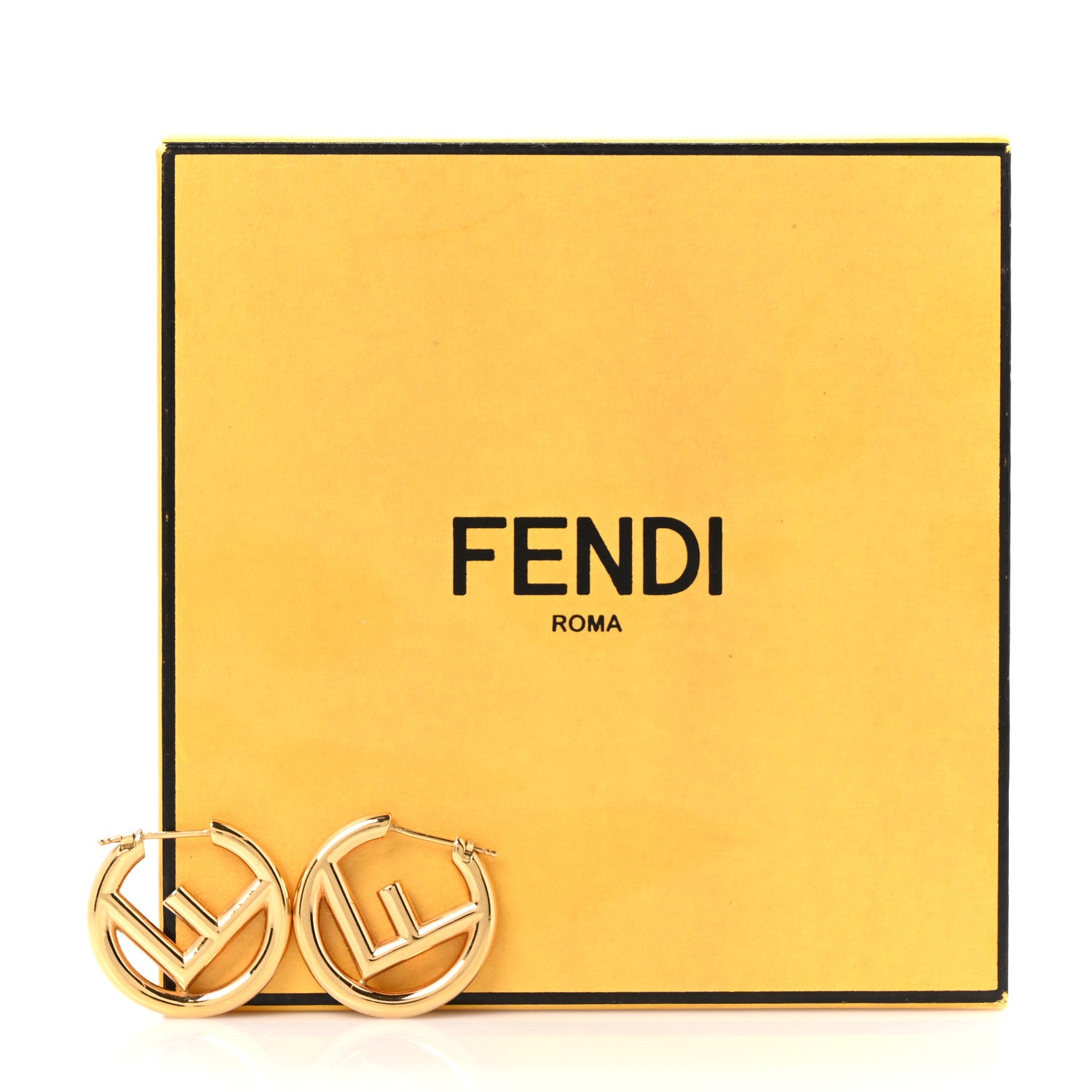 Fendi Metal F is Fendi Hoop Earrings Gold 5 of 5
