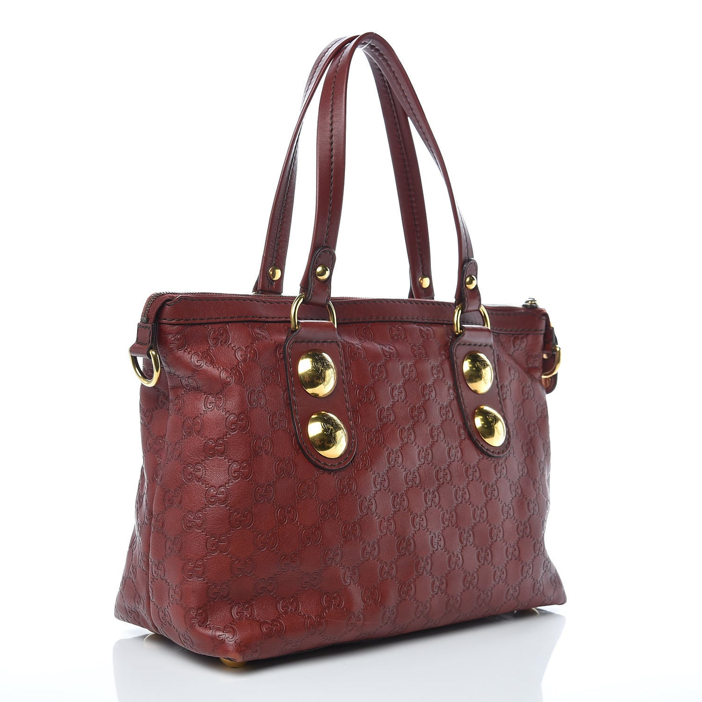 Guccissima Small Babouska Tote Burgundy