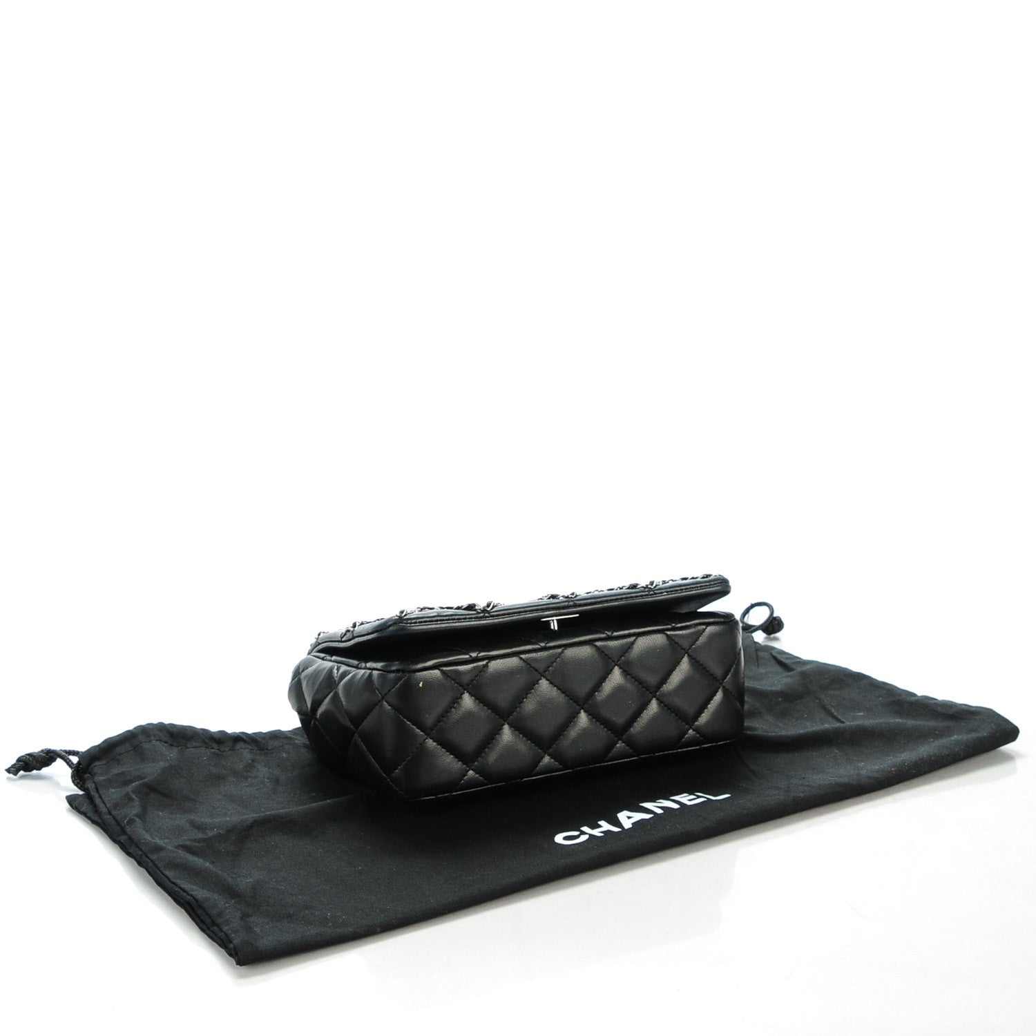Chanel Lambskin Small Quilting Enchained Flap Black 4 of 8