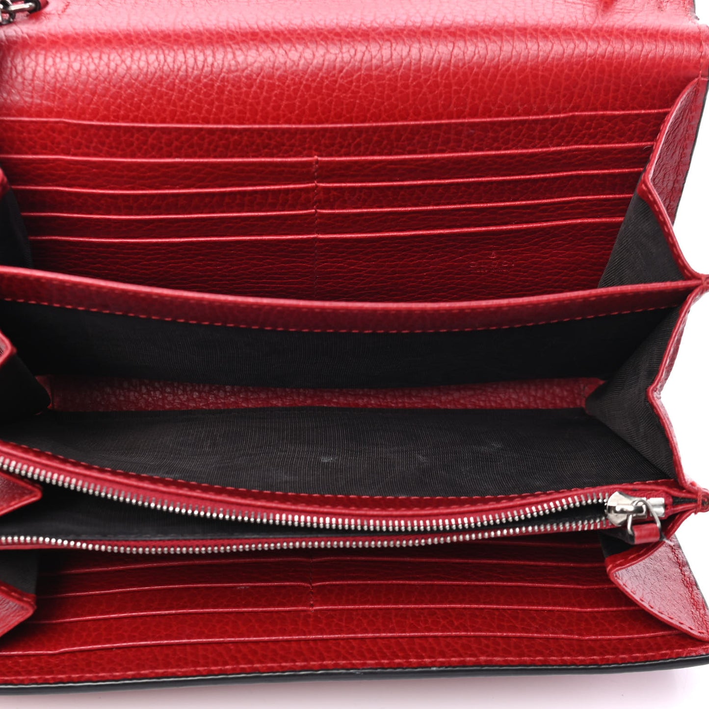 Calfskin Mini Dionysus Chain Wallet Hibiscus Red