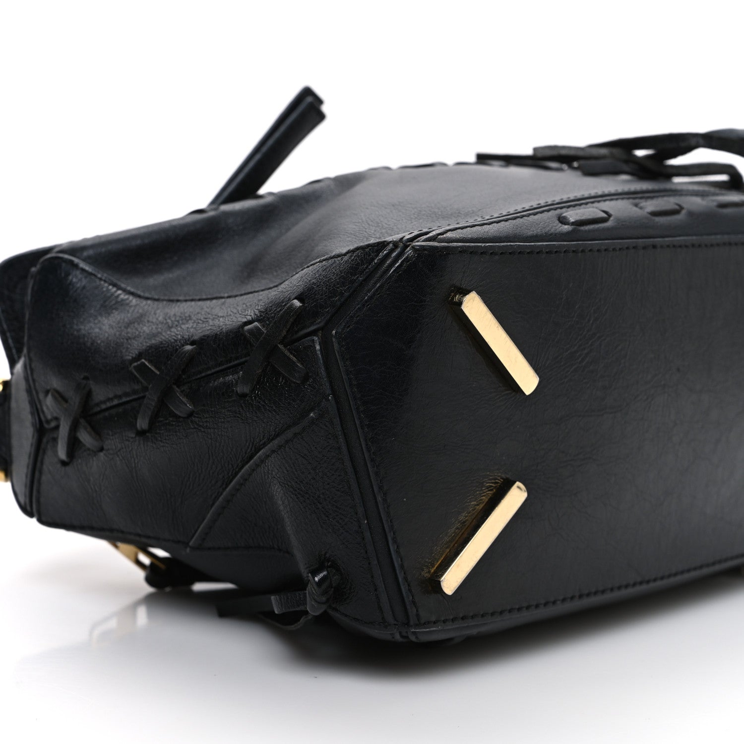 Loewe Calfskin Small Whipstitch Puzzle Bag Black 9 of 10