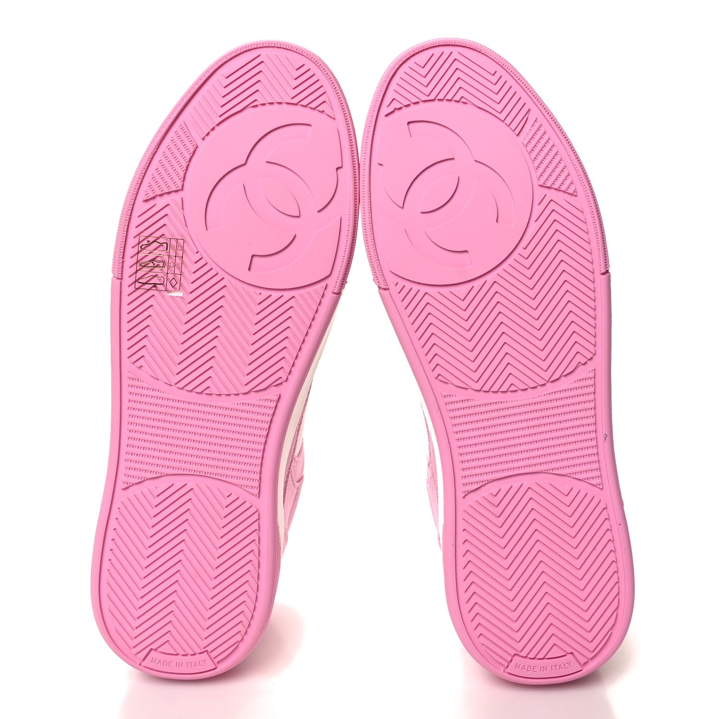 Cotton Sneakers 37 Pink White