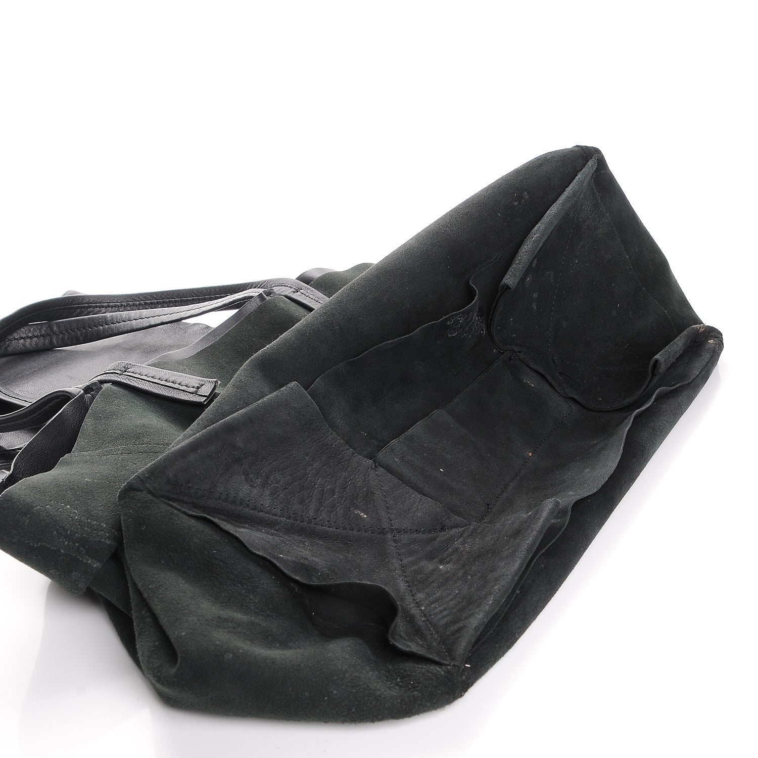 Celine Lambskin Horizontal Cabas Black 12 of 17
