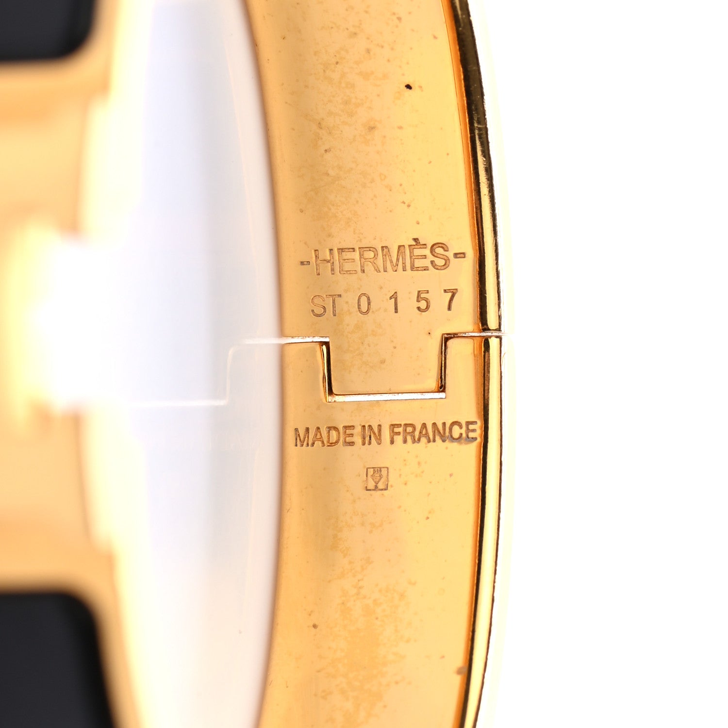 Hermes Enamel Narrow Clic Clac H Bracelet PM Black 4 of 4
