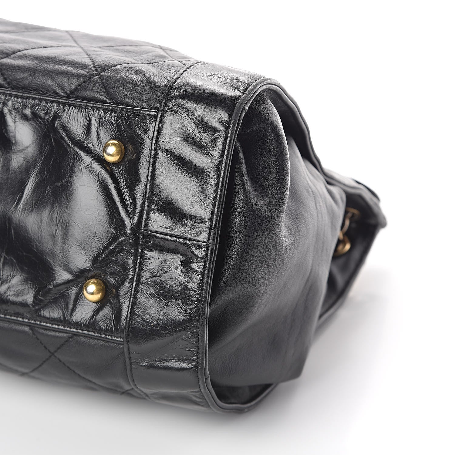 Chanel Calfskin Quilted Small In The Mix Shopping Tote Black 11 of 11