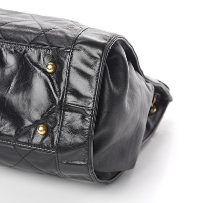 Chanel Calfskin Quilted Small In The Mix Shopping Tote Black 11 of 11