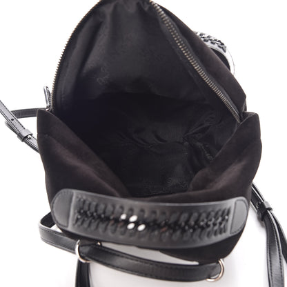 Stella McCartney Velvet Mini Falabella GO Backpack Black 5 of 9