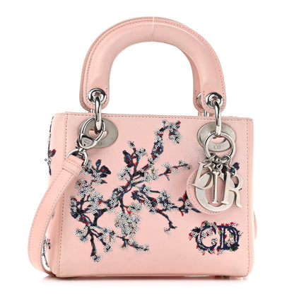 Christian Dior Sequin Embroidered Mini Lady Dior Pink 1 of 12