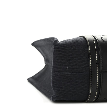 Chloe Calfskin Linen Medium Woody Tote Deep Denim 9 of 10