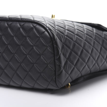 Chanel Calfskin Quilted Large Urban Spirit Backpack Black 9 of 10