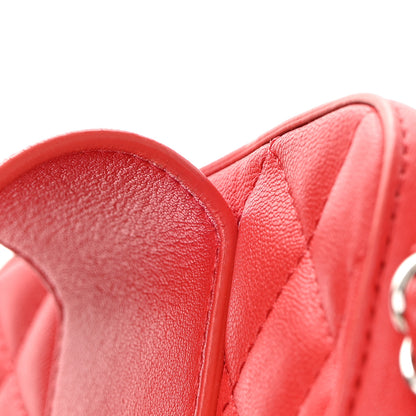 Chanel Lambskin Quilted Mini CC Box Camera Bag Red 12 of 14