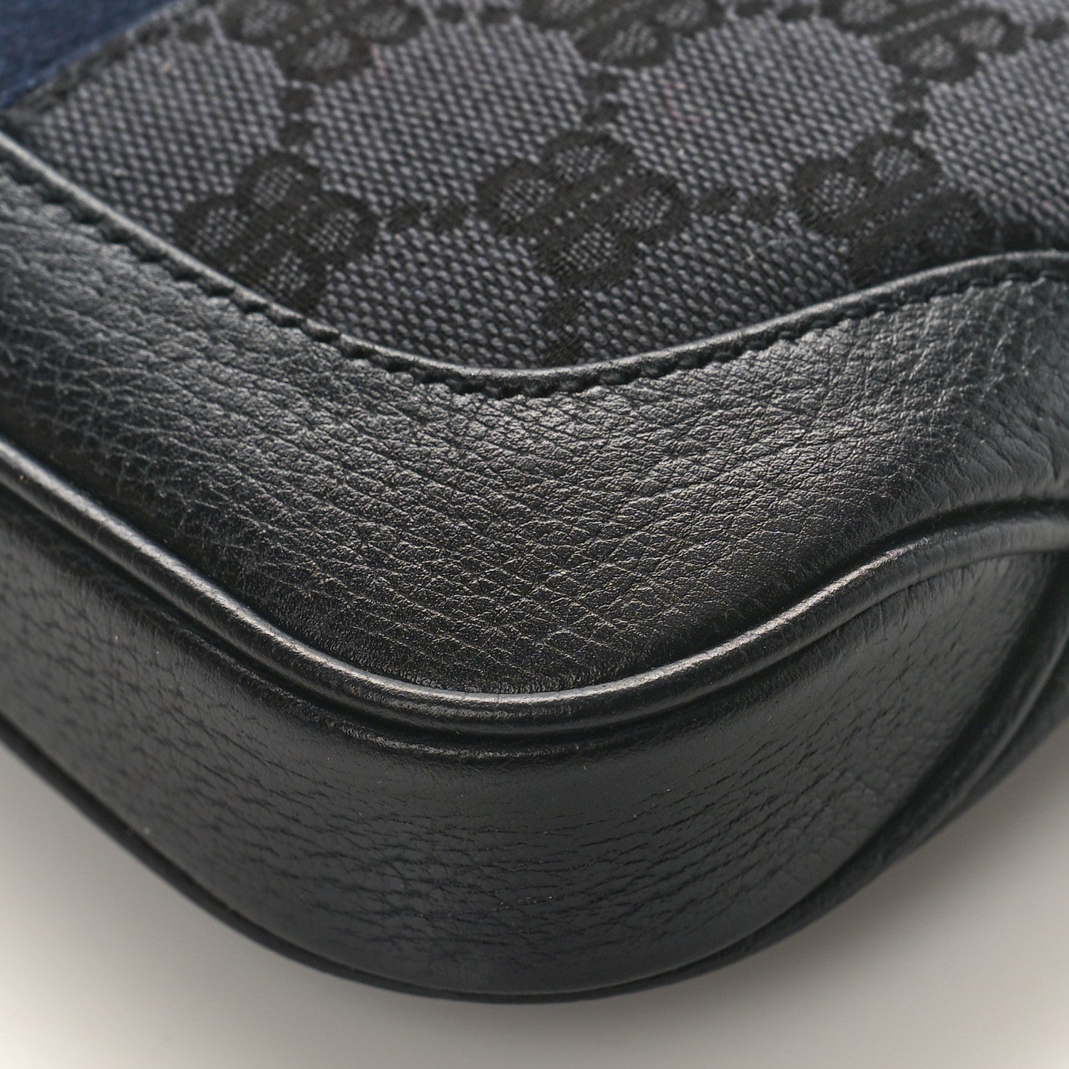 Gucci X BALENCIAGA BB Monogram Calfskin Web Mini Jackie 1961 Hobo Black 8 of 8