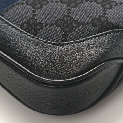 Gucci X BALENCIAGA BB Monogram Calfskin Web Mini Jackie 1961 Hobo Black 8 of 8