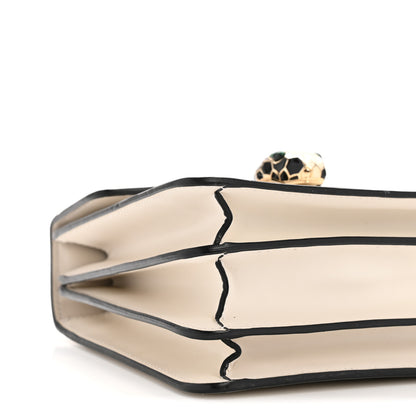 Bulgari Calfskin Serpenti Forever Top Handle White 9 of 13
