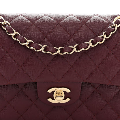 Chanel Caviar Quilted Small Double Flap Burgundy 8 of 11