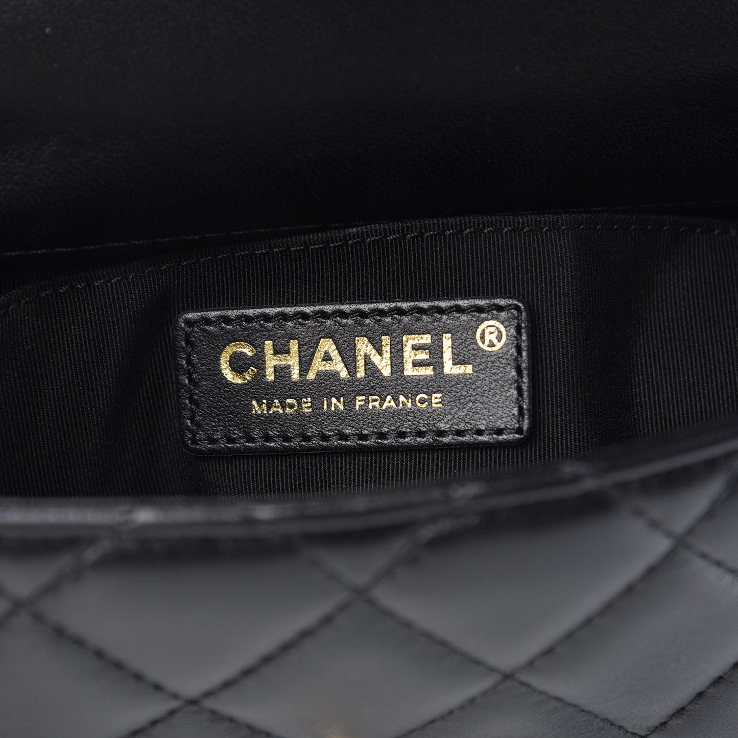 Lambskin Quilted Small My Precious Flap Black