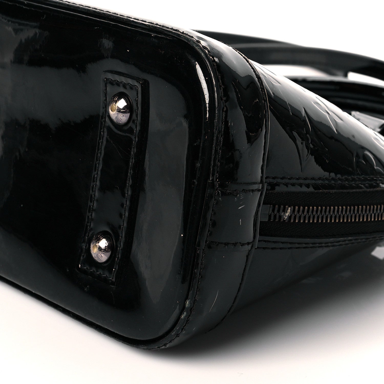Louis Vuitton Vernis Alma BB Noir Magnetique 11 of 18