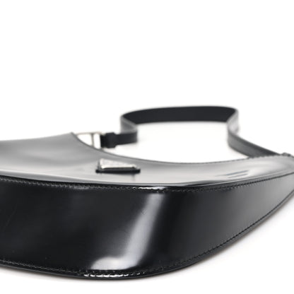 Prada Spazzolato Cleo Shoulder Bag Black 9 of 10