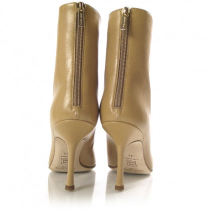 Jimmy Choo Leather Ankle Boots 38 Beige 3 of 7