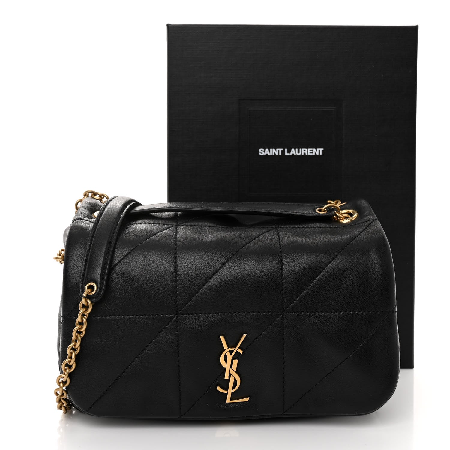 Saint Laurent Lambskin Matelasse Monogram Mini Jamie 4.3 Black 11 of 11