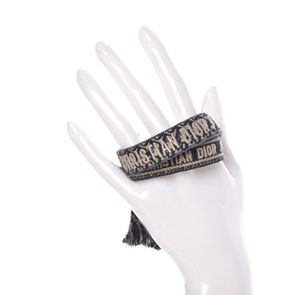 Christian Dior Woven Cotton J'Adior Friendship Bracelet Set Navy 2 of 5