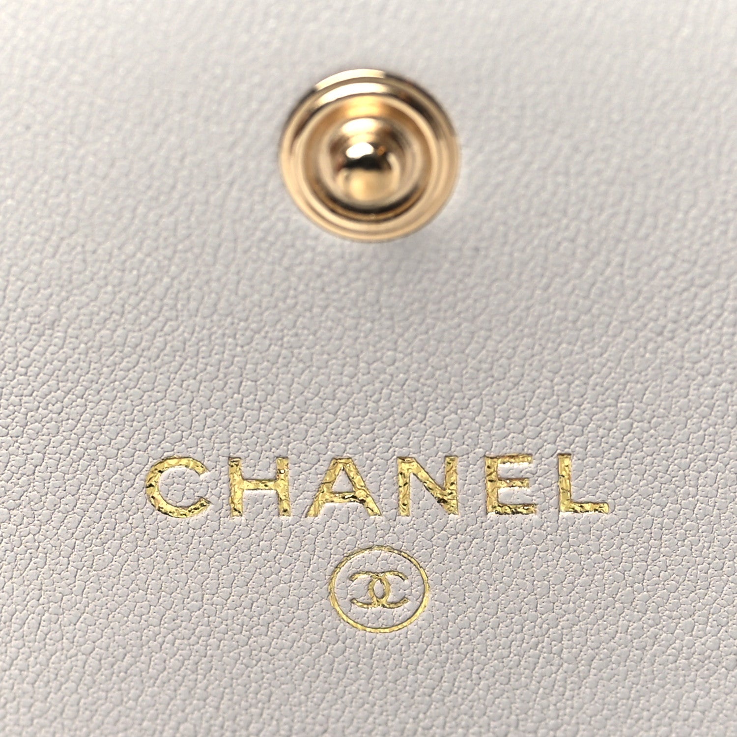 Chanel Lambskin Quilted Chanel 19 Flap Coin Purse With Chain Grey 6 of 10