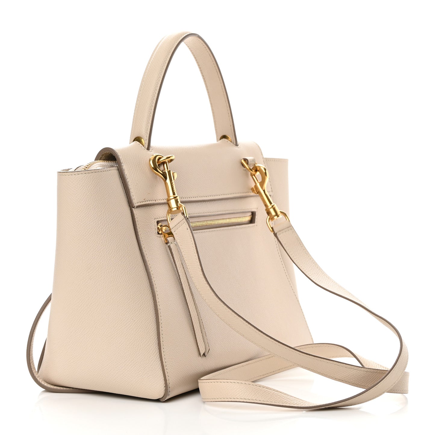 Grained Calfskin Micro Belt Bag Light Taupe