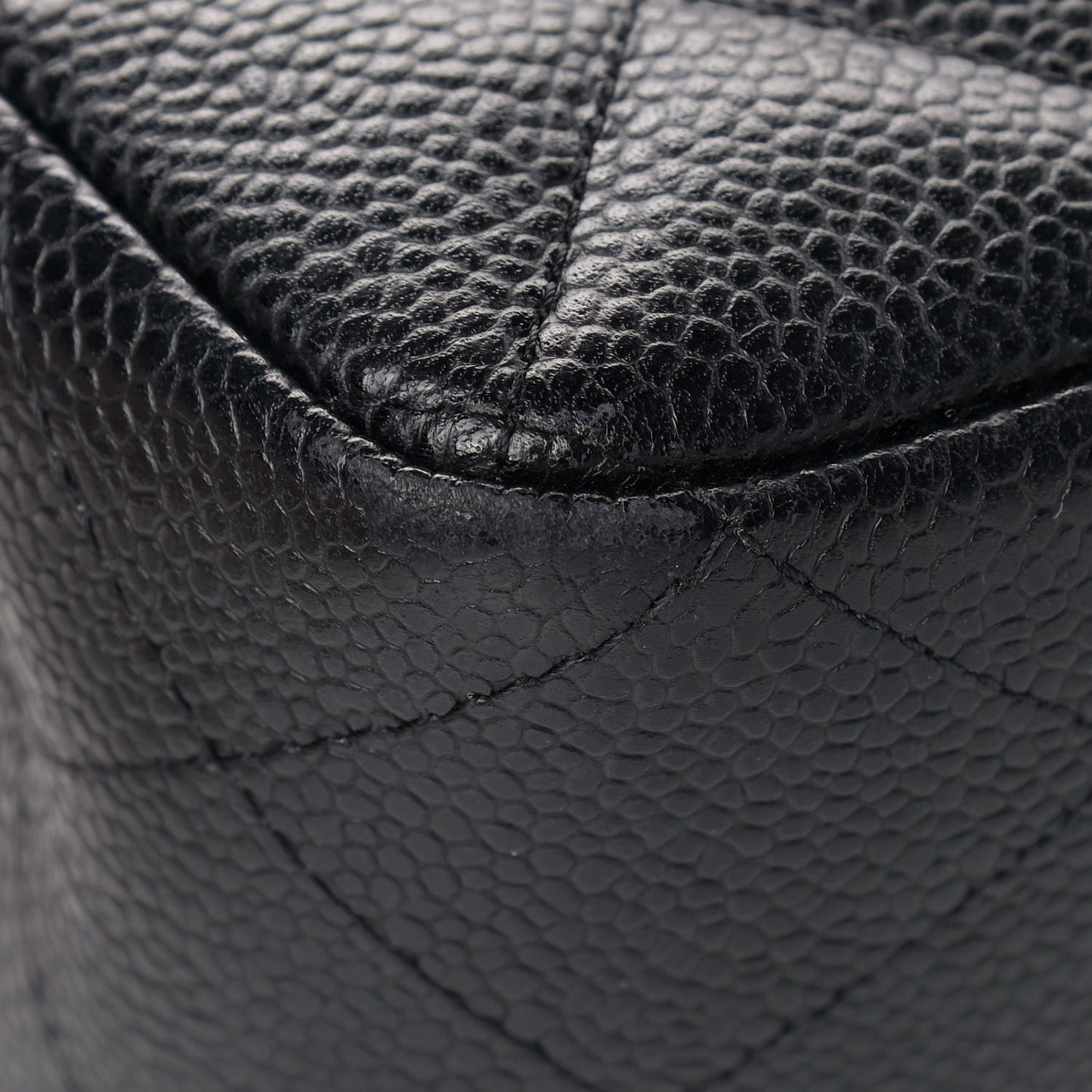 Caviar Quilted Jumbo Single Flap Black