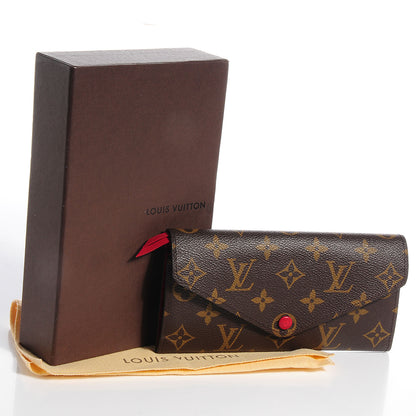 Louis Vuitton Monogram Josephine Wallet Red 5 of 8