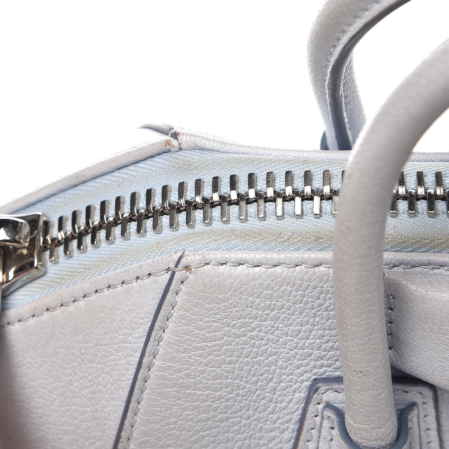 Givenchy Sugar Goatskin Mini Antigona Light Blue 9 of 20
