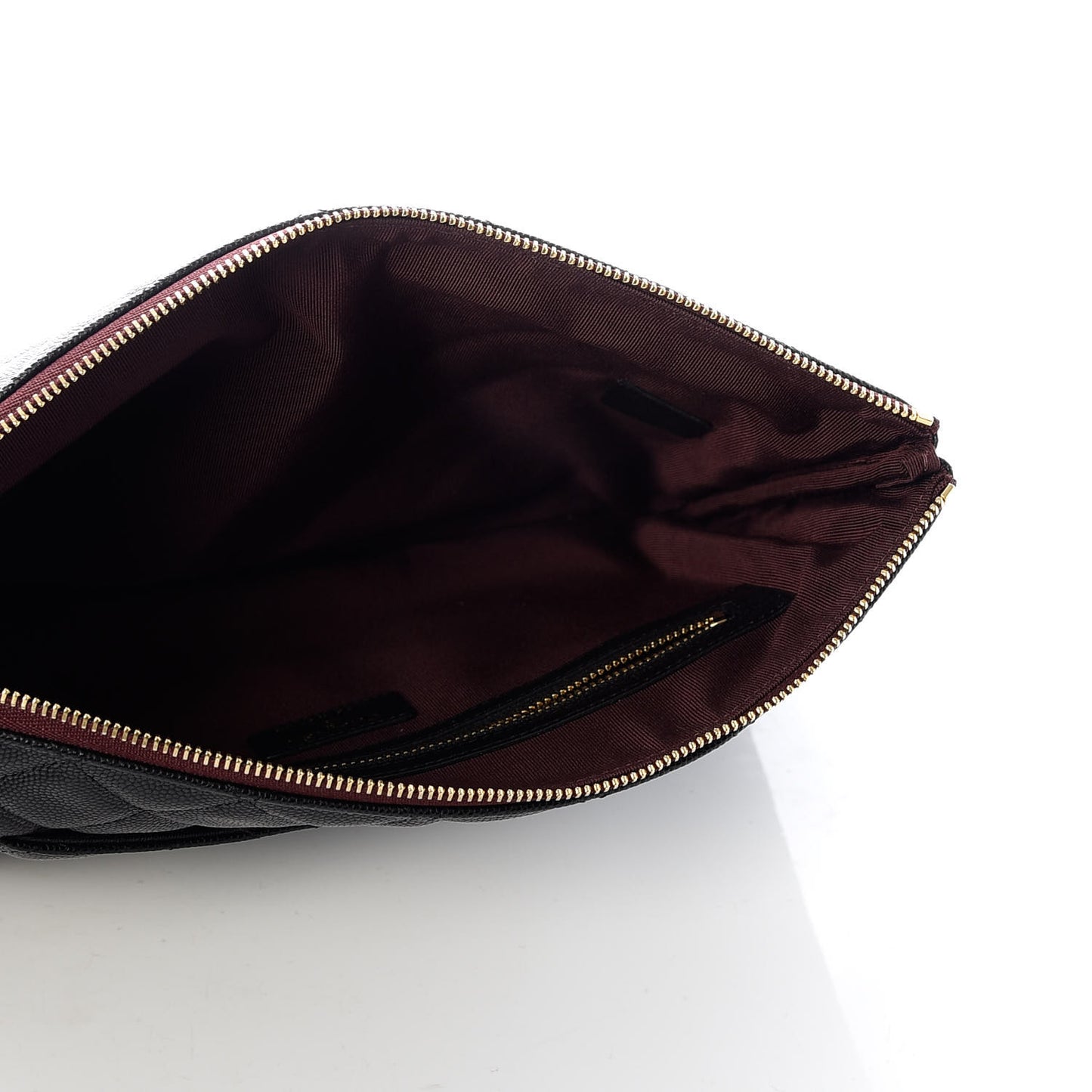 Caviar Quilted Medium Cosmetic Case Black