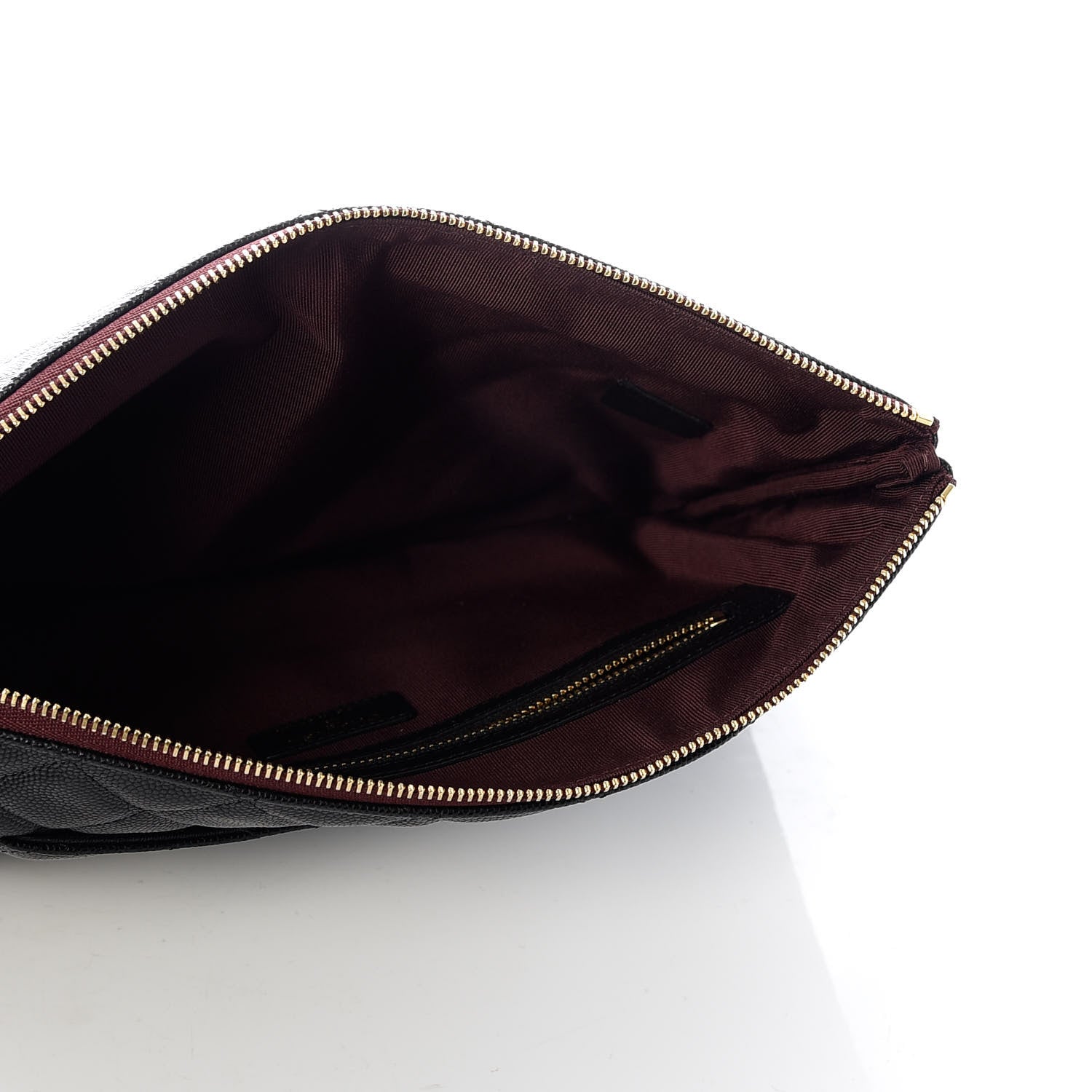 Chanel Caviar Quilted Medium Cosmetic Case Black 5 of 7