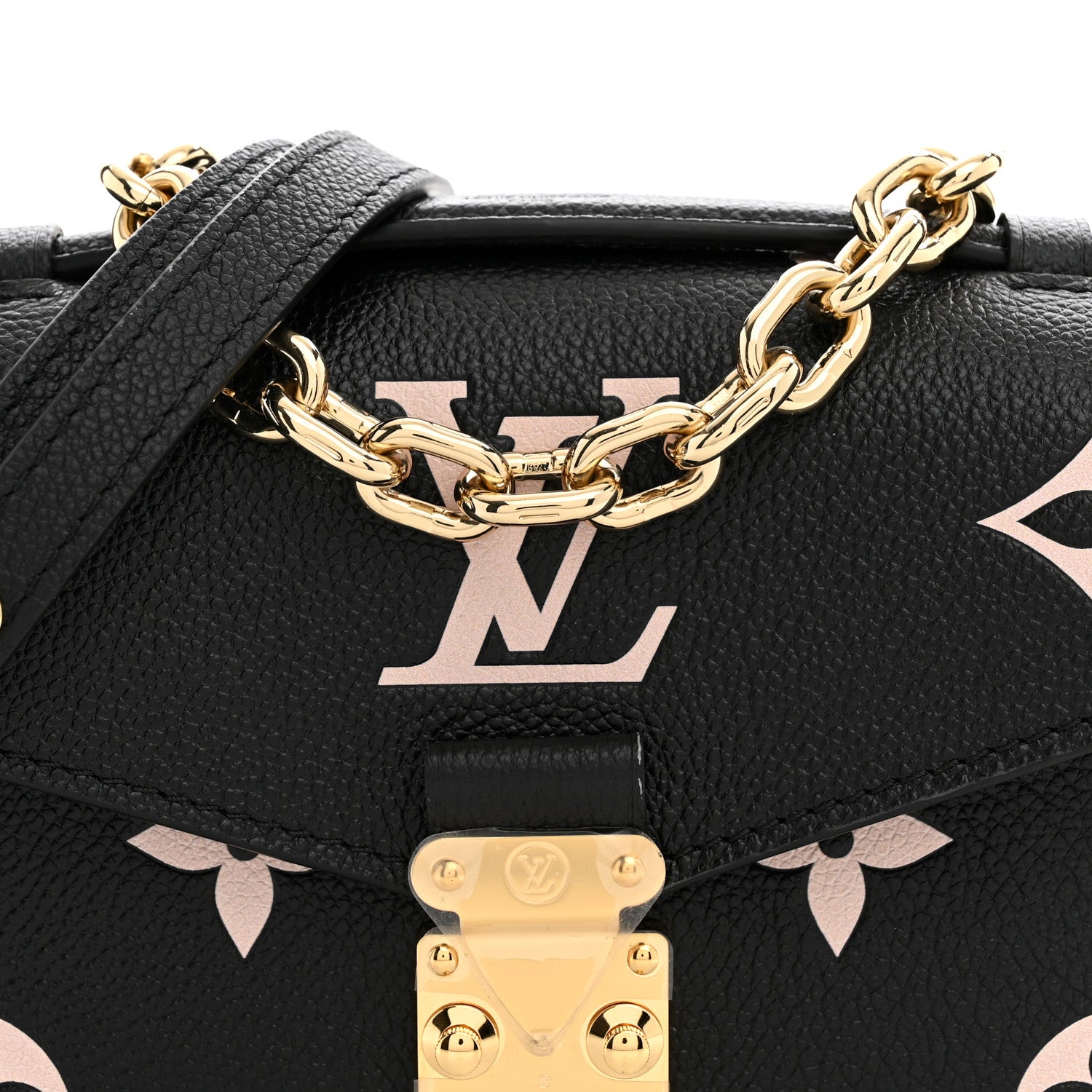 Louis Vuitton Empreinte Monogram Giant Pochette Metis East West Black Beige 7 of 9