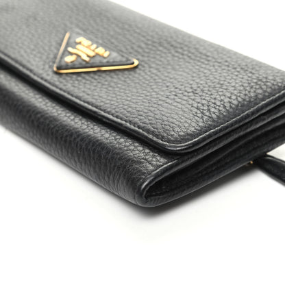 Prada Vitello Daino Continental Flap Wallet 8 of 8