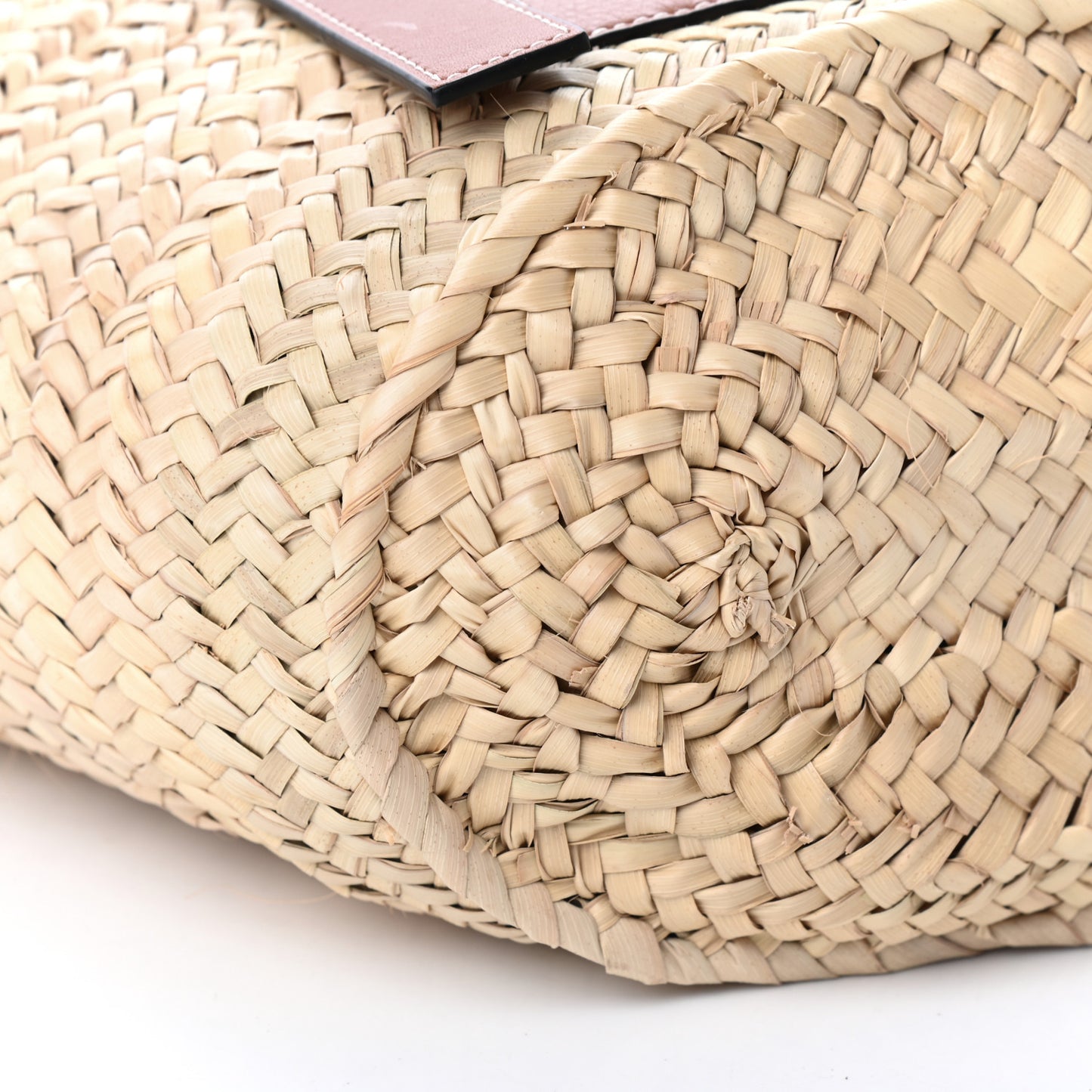 Raffia Basket Tote Bag Natural Tan