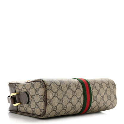 Gucci GG Supreme Monogram Web Small Ophidia Shoulder Bag Brown 4 of 13