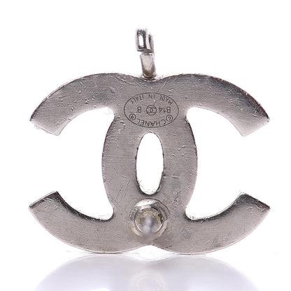 Chanel Baguette Crystal CC Earrings Silver 3 of 4