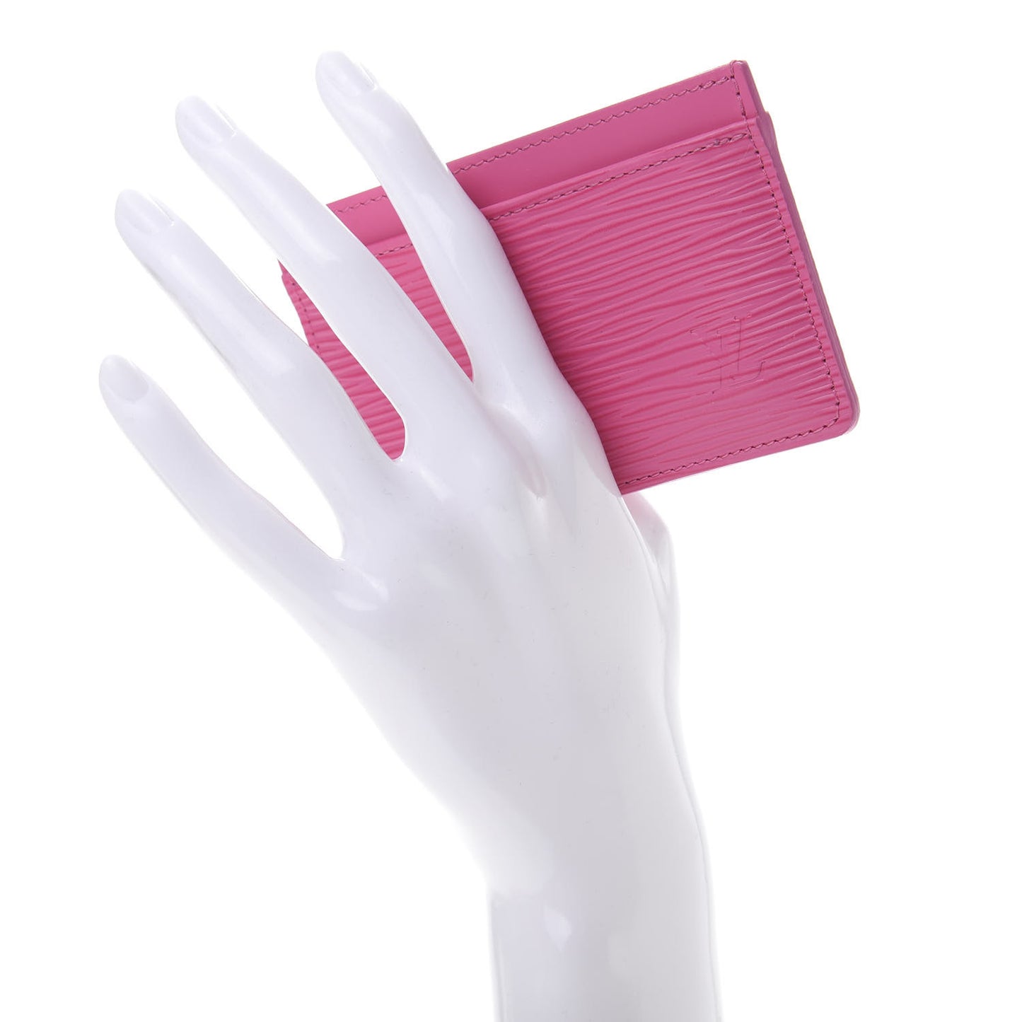 Epi Card Holder Hot Pink