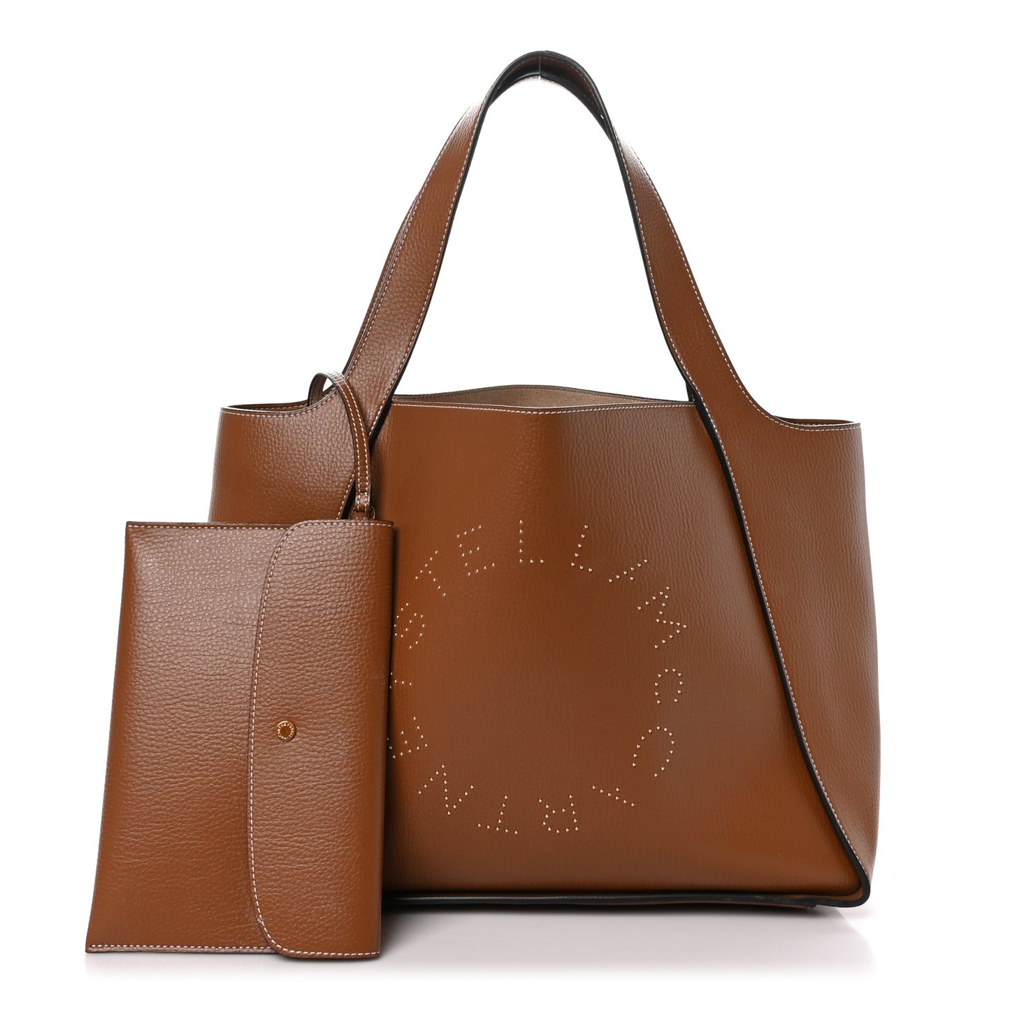 Eco Alter Nappa East West Perforated Tote Brown