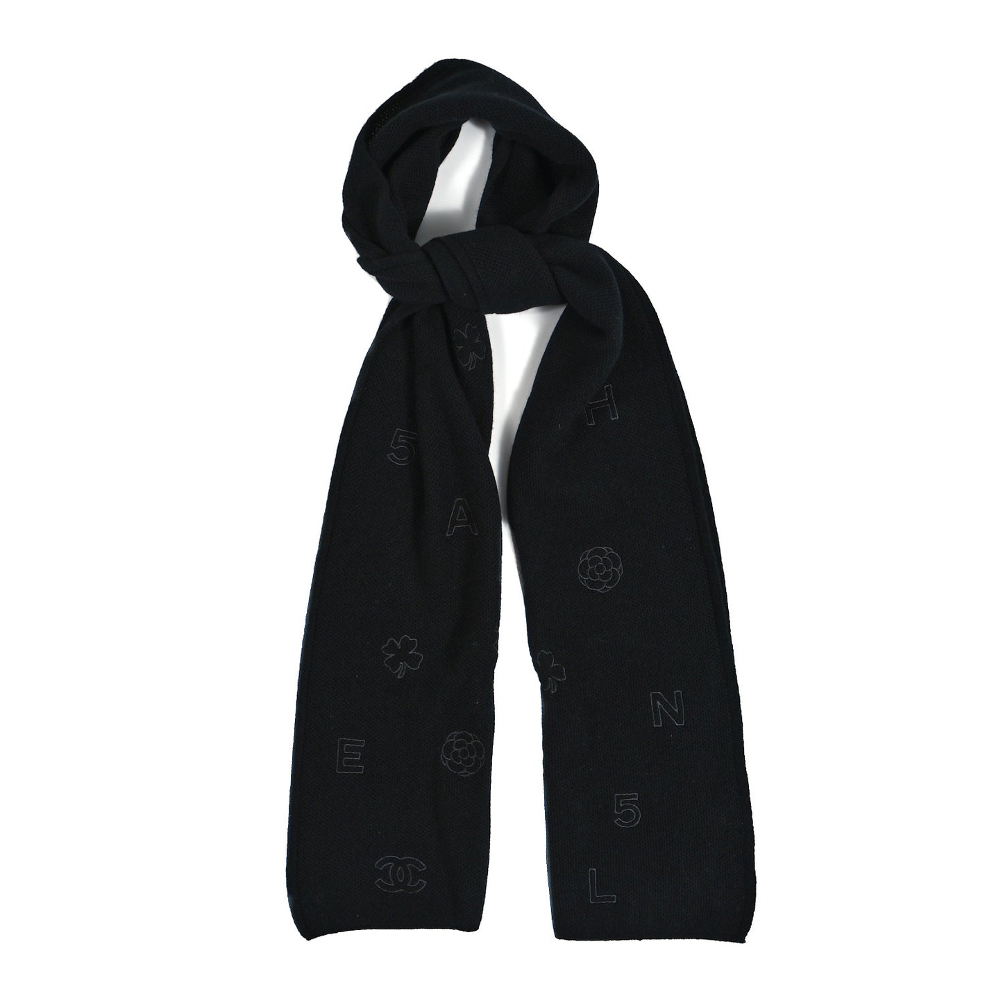 Cashmere Lucky Charms Scarf Black