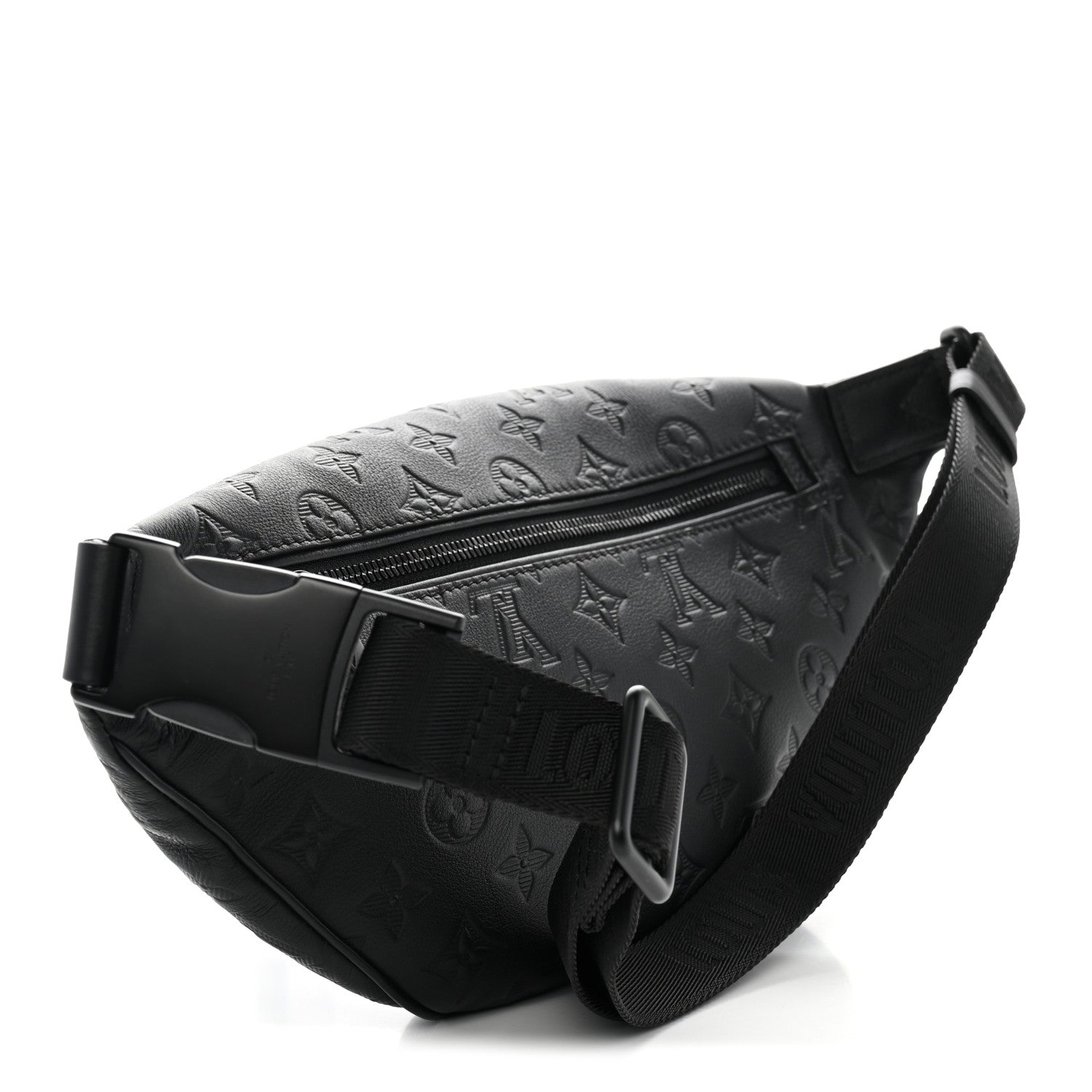 Louis Vuitton Calfskin Monogram Shadow Discovery Bumbag Black 2 of 8