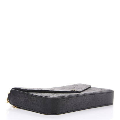 Louis Vuitton Empreinte Pochette Felicie Chain Wallet Black 3 of 8