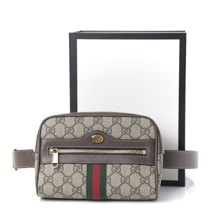 Gucci GG Supreme Monogram Web Small Ophidia Belt Bag 95 38 Dark Brown 11 of 11