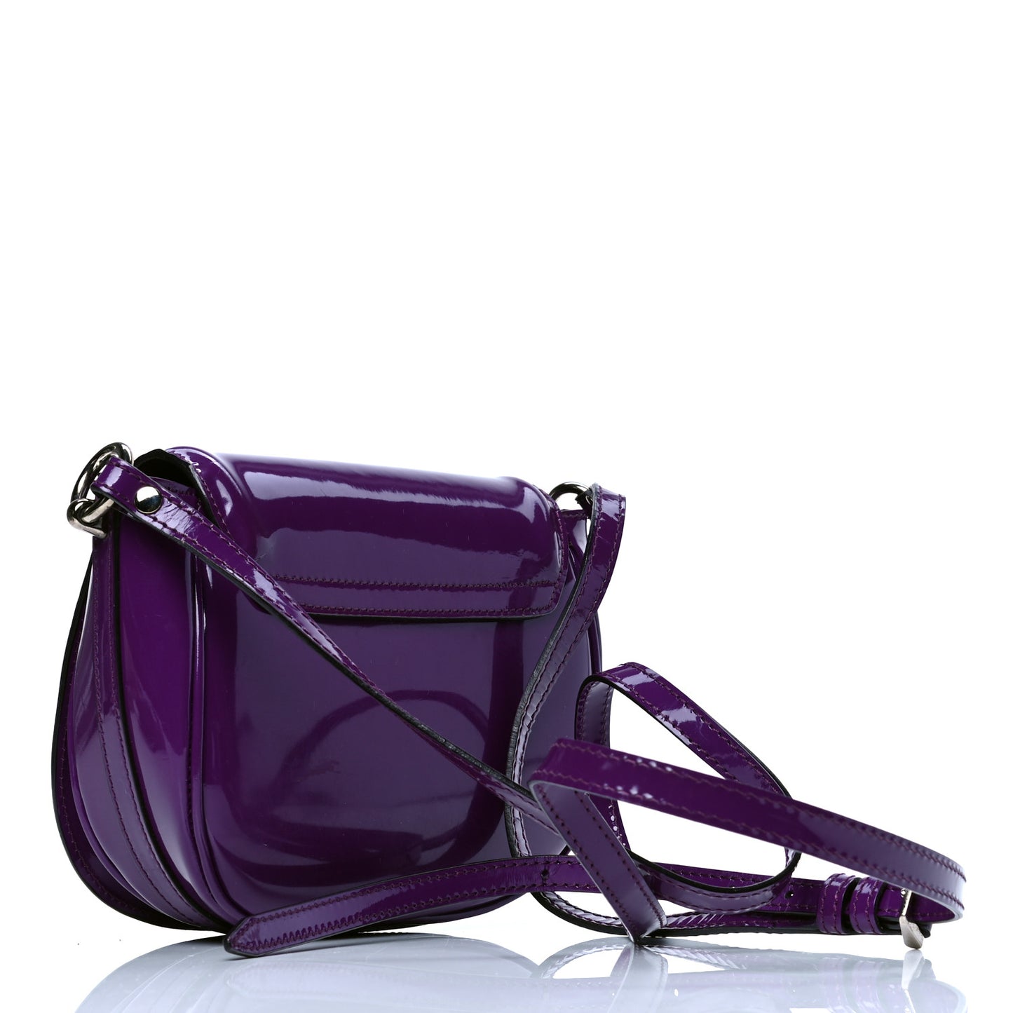 Patent Small Leigh Crossbody Bag Beetroot