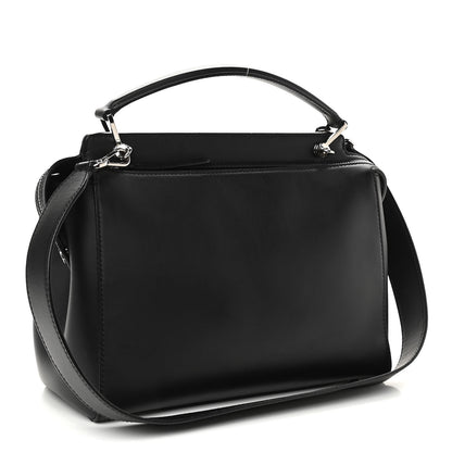 Fendi Vitello Baltico Dolce DotCom Satchel Black Blue Royal 3 of 20