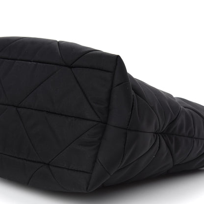 Prada Re-Nylon Nappa Triangle Quilted Padded Double Handled Zip Pocket Tote Black 8 of 8