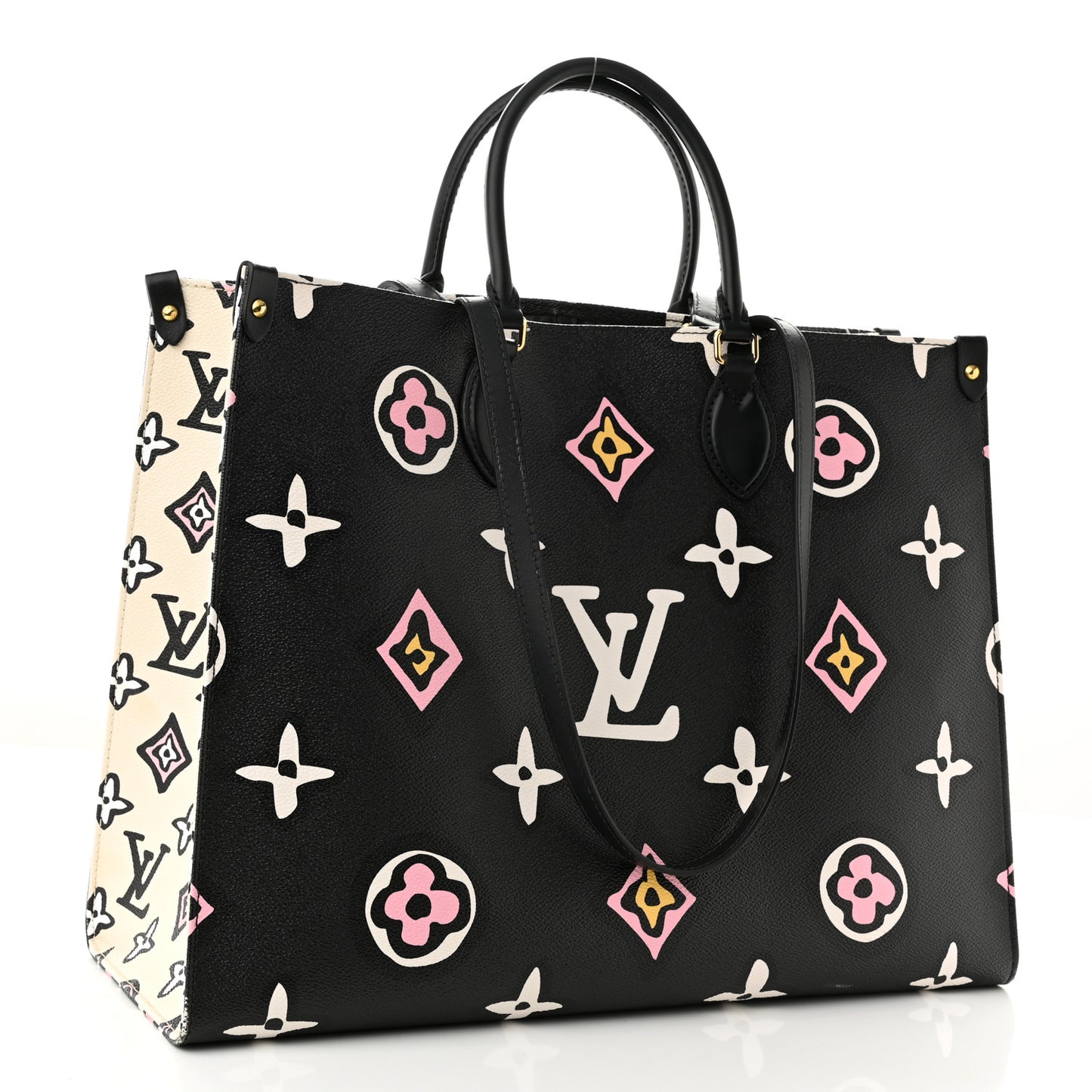 Monogram Giant Wild At Heart Onthego GM Black