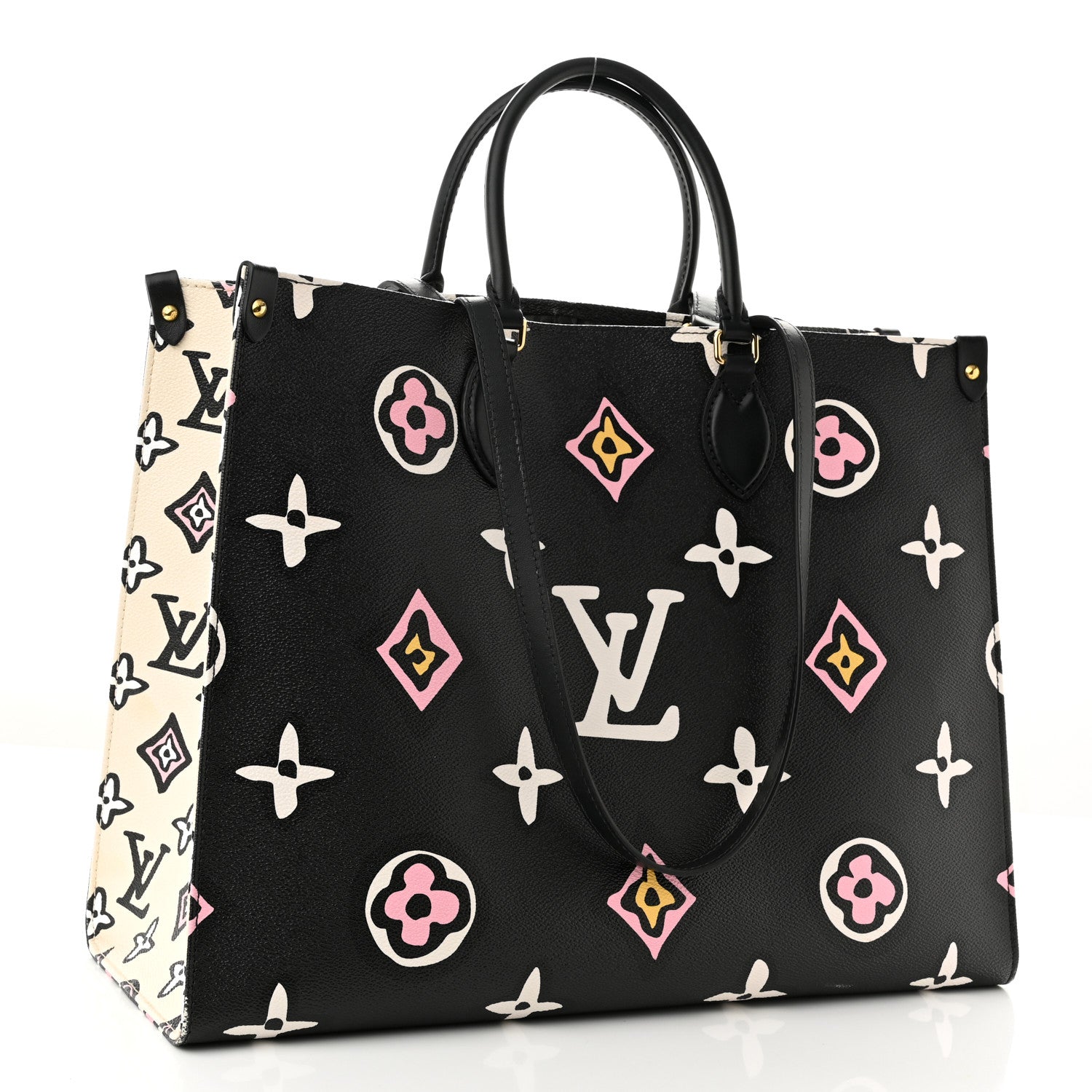 Louis Vuitton Monogram Giant Wild At Heart Onthego GM Black 3 of 9